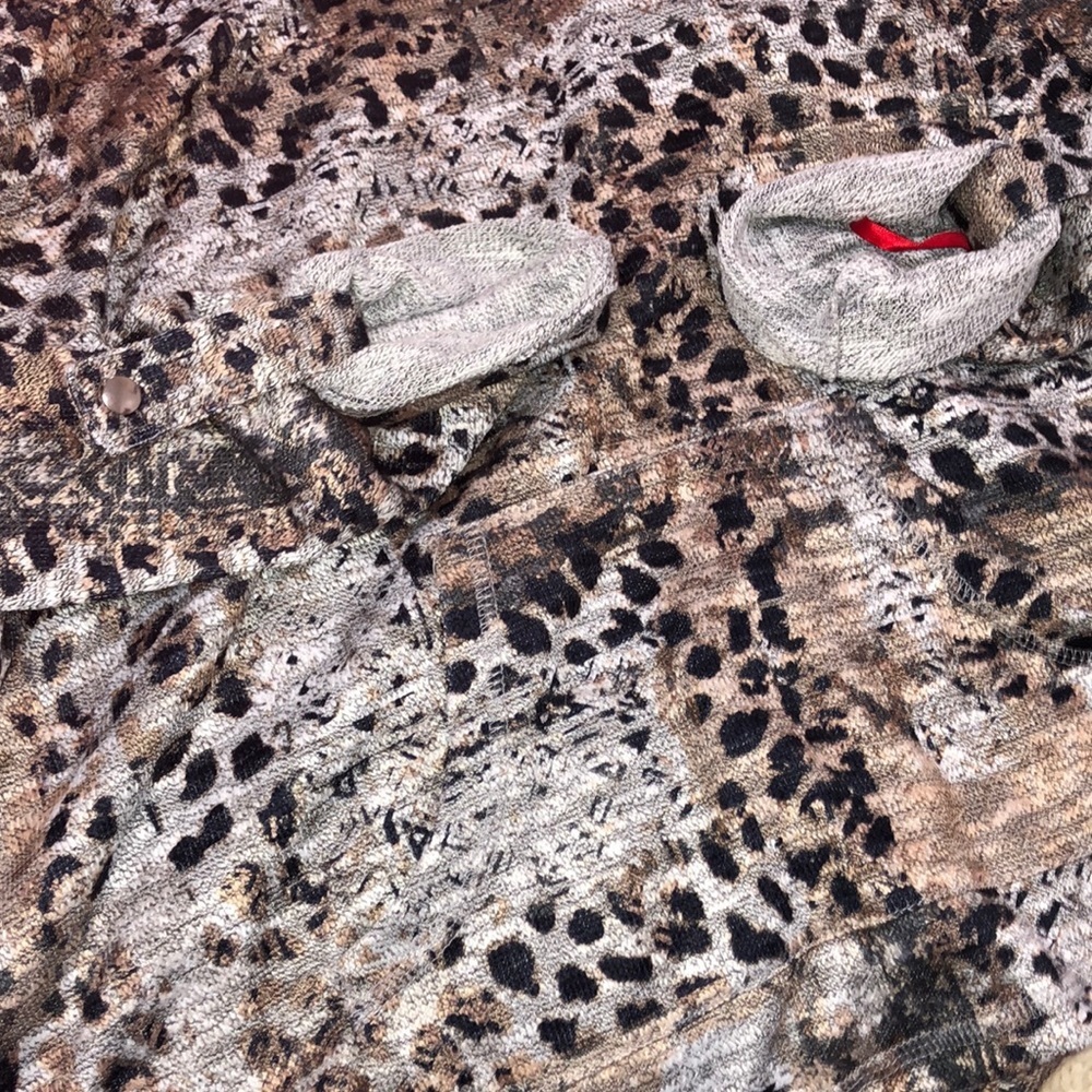 Ruby Road size small leopard print mock turtlenec… - image 6